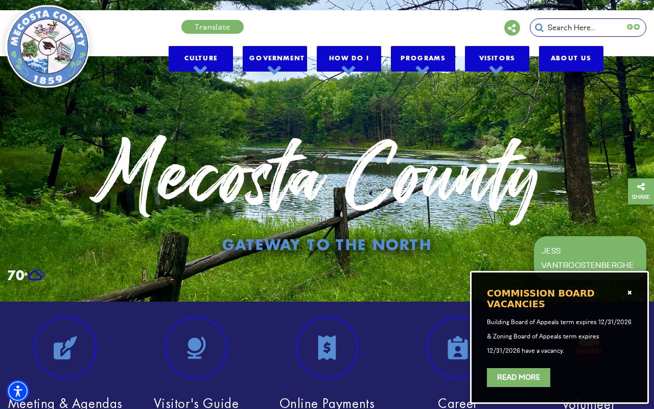 Mecosta County court docket county government records source